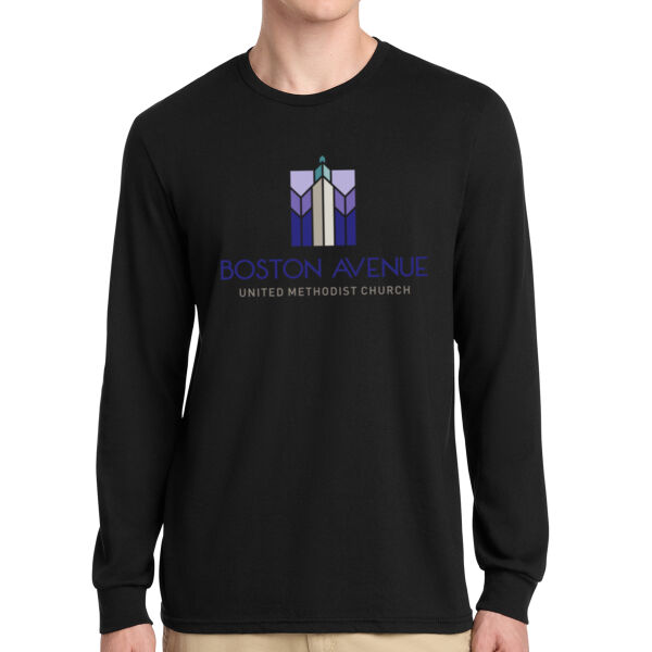 District Perfect Blend CVC Long Sleeve Tee - Printed Logo Thumbnail