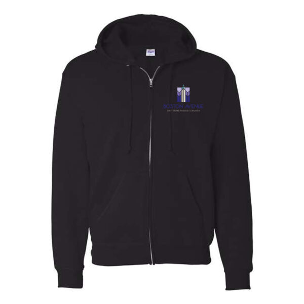 Hanes EcoSmart Full Zip Hooded Sweatshirt - Printed Logo Thumbnail